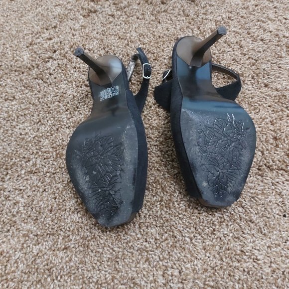 C&A Peep Toe Sling Back Heels - Picture 5 of 5